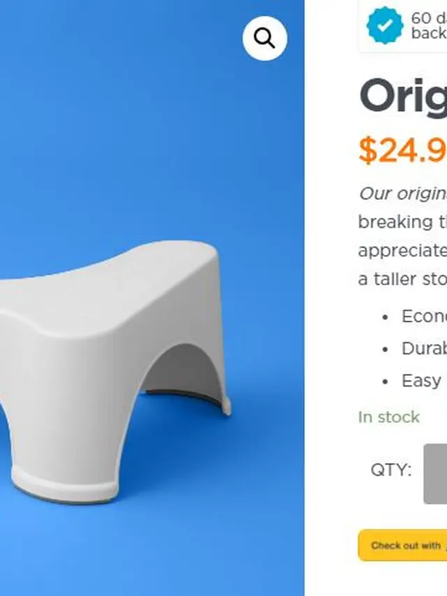 Pijakan kaki toilet yang bikin keluarga ini kaya. (Foto: website squattypotty)