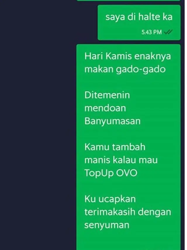 6 Pantun ala Pengemudi Ojek Online Ini Bikin Ketawa Geli
