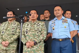 Komandan Korps Marinir (Pangkormar) Letjen TNI (Mar) Endi Supardi. (Merdeka.com/Nur Habibie)