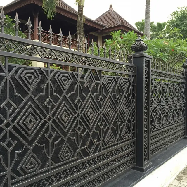 Model Pagar Besi Tempa Klasik 2025