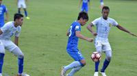 Timnas Malaysia U-22 saat beruji coba melawan tim reserve Guangzhou R&F FC, Selasa (13/6/2017), di China. (Bola.com/Dok. FAM)
