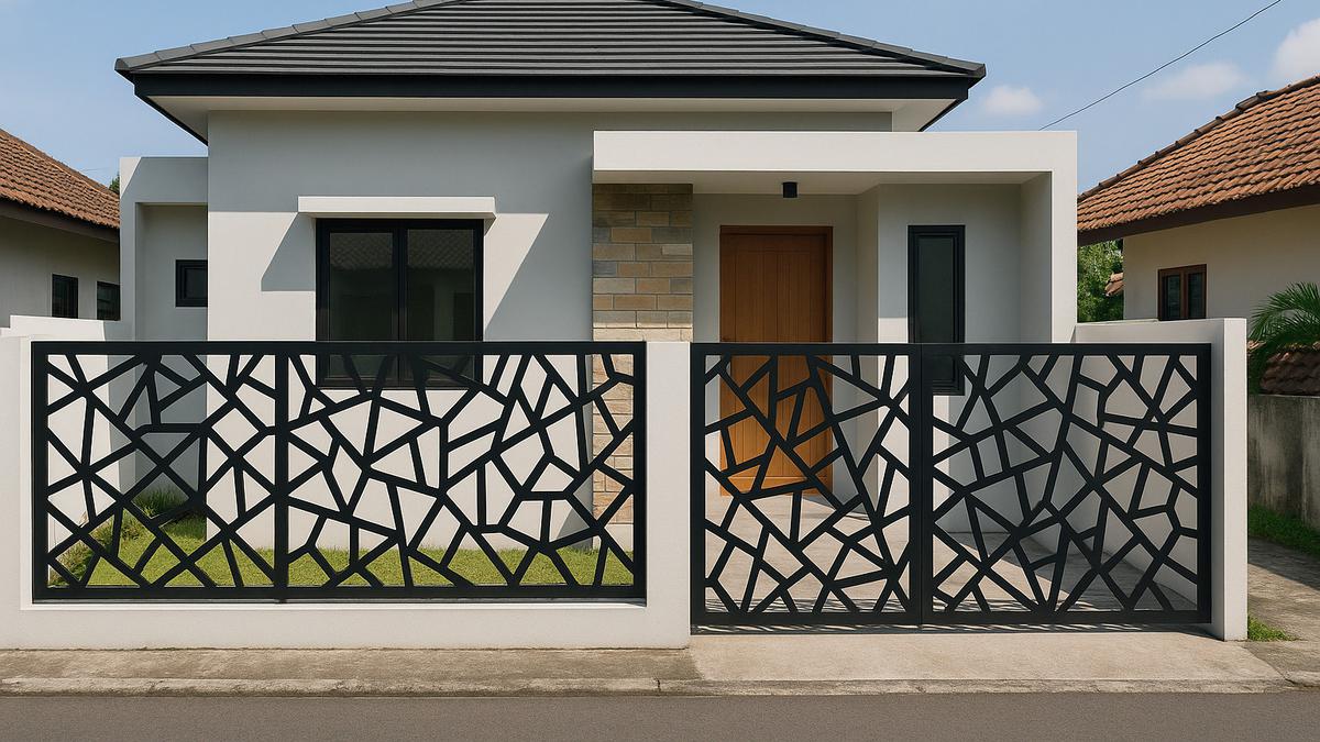 10 Model Pagar Laser Cutting Terbaru, Desain Ini Bikin Rumah Tampak Mewah di 2025