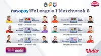 Klik Disini, Link Live Streaming Nusapay IFeLeague1 2022 Pekan 8 Live Vidio, 29-30 Oktober 2022