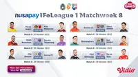Klik di Sini, Link Live Streaming Nusapay IFeLeague1 2022 Pekan 8 Live Vidio, 29-30 Oktober 2022