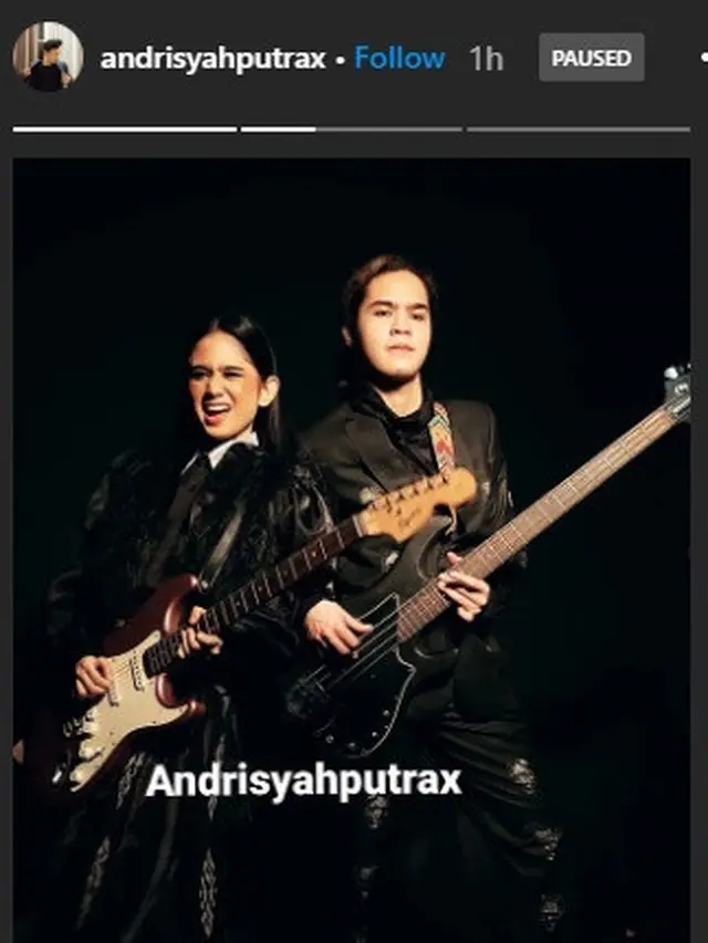 7 Pemotretan Dul Jaelani dan Tissa Biani Layaknya Bintang Musik Rock
