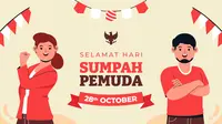 Ilustrasi Hari Sumpah Pemuda 28 Oktober. (Photo Copyright by Freepik)