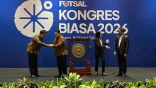 Ketua Umum PSSI, Erick Thohir membuka Kongres Biasa FFI 2026. (Liputan6.com/Dimas Ramadhan)