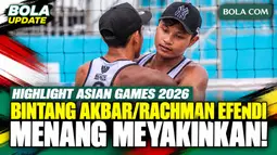 Highlight Asian Games 2026: Bintang Akbar/Rachman Efendi Menang Meyakinkan di Voli Pantai Putra