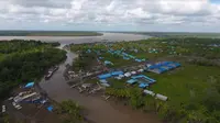 Distrik Agats, Kabupaten Asmat, Papua Barat (Foto: Dok PT Wijaya Karya Tbk)