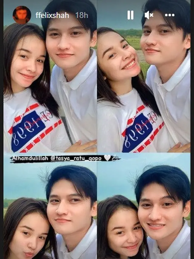 Penyanyi dangdut Tasya Rosmala dan Fikry Felixshah (Foto: Instagram/@ffelixshah)