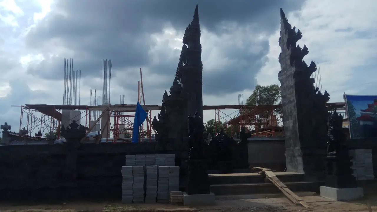 Pura Venue Asian Games Palembang Dibangun dari Bebatuan Gunung Agung Bali