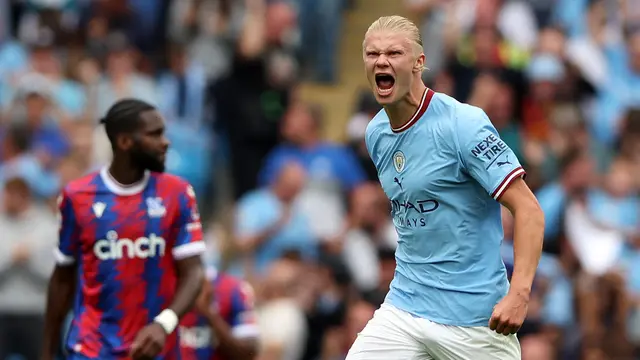 Foto: Penampilan Sensasional Erling Haaland dan Raheem Sterling di Pekan Keempat Liga Inggris
