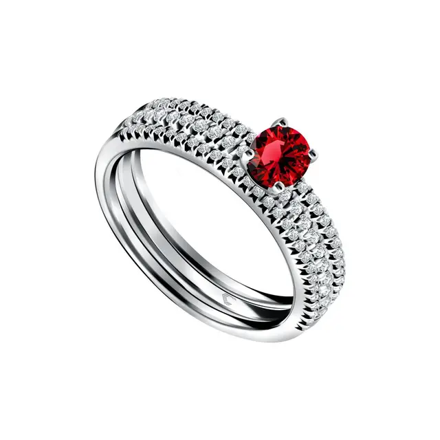 Precious Stone Ladies Ring Ruby by The Palace Jeweler