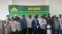 Pengurus masjid se-Jakarta mengadakan silaturahmi dan pertemuan bersama di Masjid Assalafiyah Pangeran Jayakarta, Sodong Jatinegara Kaum (Liputan6.com/Nanda Perdana Putra).