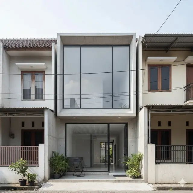 Model Rumah Kecil dengan Teras Mungil