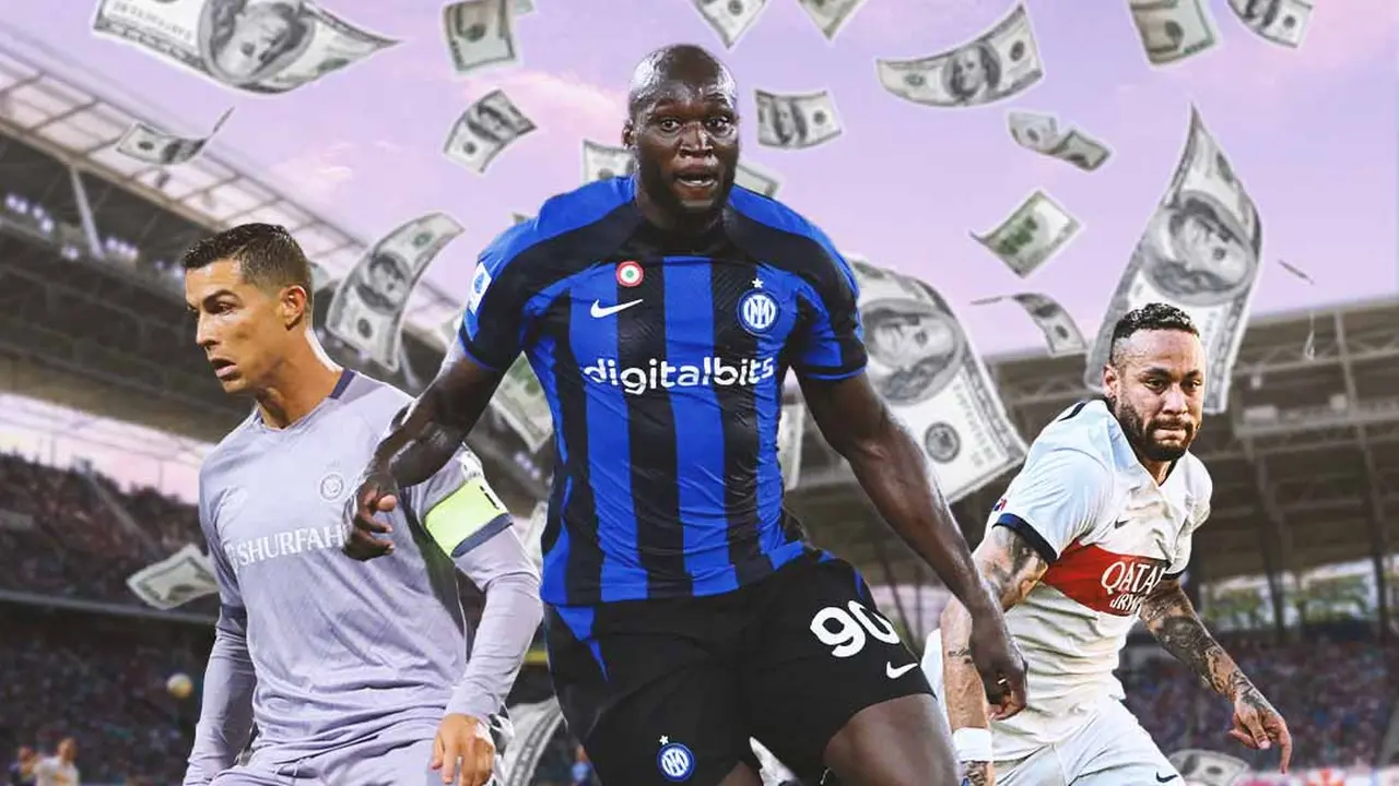 Ilustrasi - Cristiano Ronaldo, Romelu Lukaku, Neymar