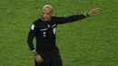 <p>Pertandingan Timnas Indonesia melawan Bahrain pada Grup C Kualifikasi Piala Dunia 2026 yang berlangsung di Bahrain National Stadium, Riffa, Kamis (10/10/2024) diwarnai dengan kontroversi dari wasit Ahmed Al Kaf. (AFP/Karim Jaafar)</p>