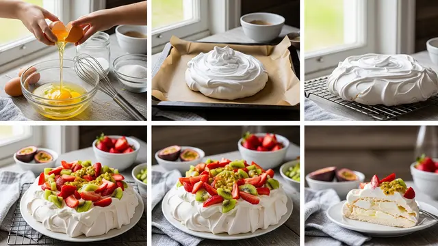 Resep Pavlova Simpel Ala Rumahan (AI Generated)
