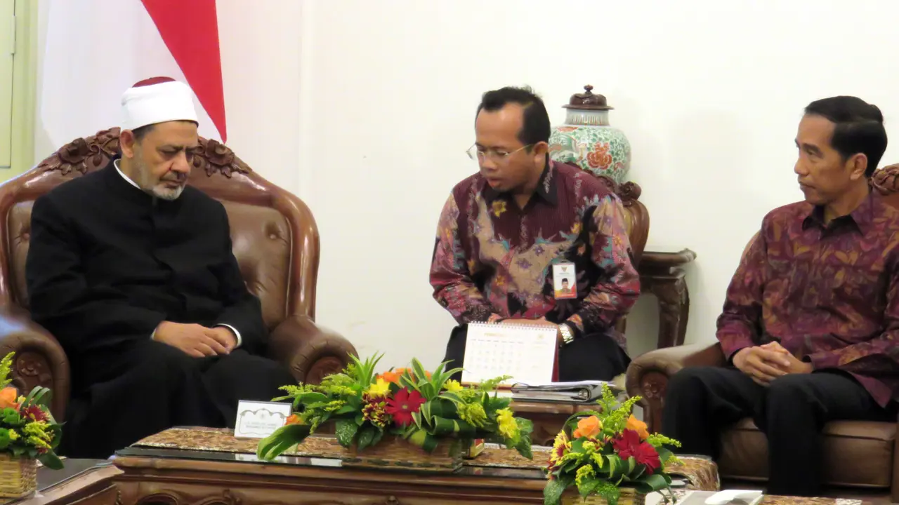 Terima Kasih Jokowi untuk Syekh Besar Al-Azhar Mesir