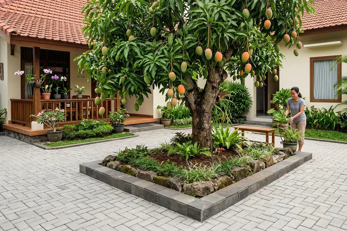 Pohon Buah yang Akarnya Tidak Merusak Paving Halaman Rumah Gemini AI