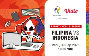 Filipina vs Indonesia - Asian Games 2026 Esports - Mobile Legends Quarter Final di Vidio