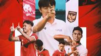 Timnas Indonesia U-19 - Ilustrasi Pemain dan Shin Tae-yong (Bola.com/Adreanus Titus)