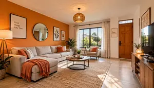 15 Kombinasi Warna Cat Rumah Orange yang Estetik dan Hangat