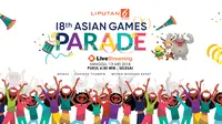 Banner Parade Asian Games 2018 (Liputan6.com/Tri Yasni)
