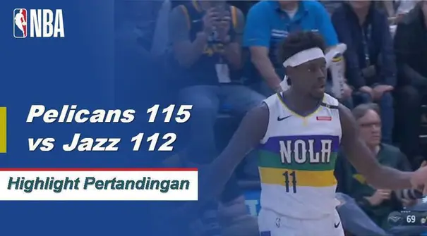 Jure Holiday skor 30 saat Pelikan mendapatkan kemenangan atas Jazz 115-112.