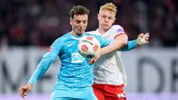 Tak tanggung-tanggung, skuad berjuluk Die Roten Bullen tersebut menang lima gol tanpa balas. (AFP/Ronny Hartmann)