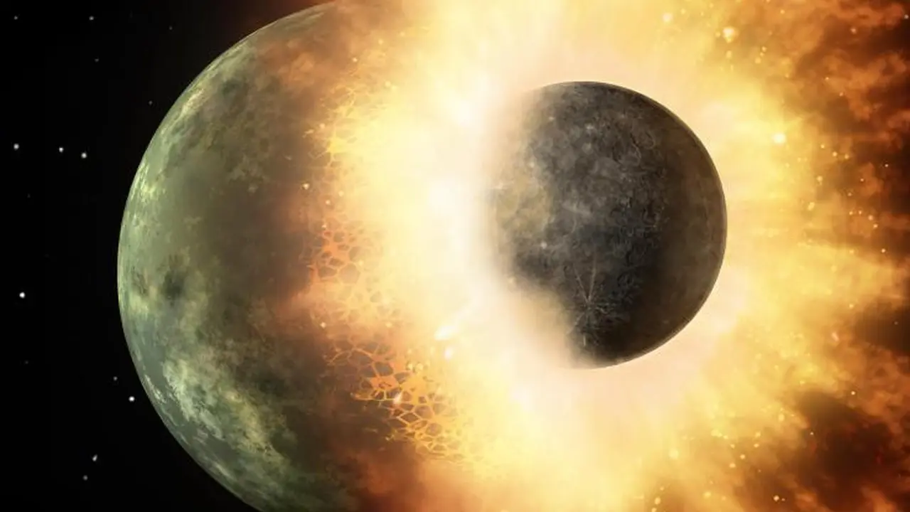 Tabrakan Bulan dan Planet Kerdil