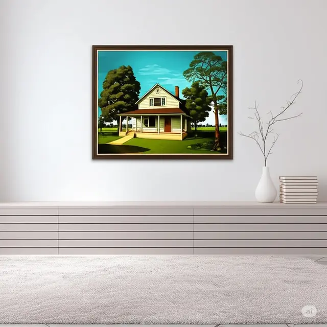 Lukisan Rumah Sederhana