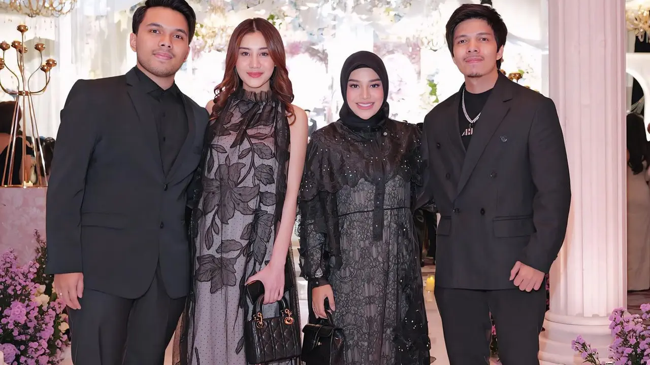 Ipar Rasa Bestie, 6 Gaya Kompak Aurel Hermansyah dan Aaliyah Massaid Hadiri Resepsi Pernikahan Nita Vior