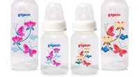 Desainer batik Iwet Ramadhan mendesain botol susu bayi dengan motif batik padma setelah terinspirasi situasi pandemi corona Covid-19. (dok. Pigeon Indonesia)
