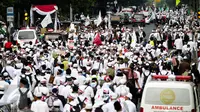 Massa Demo 2 Desember Bergerak, Lalu Lintas di Bundaran HI Padat
