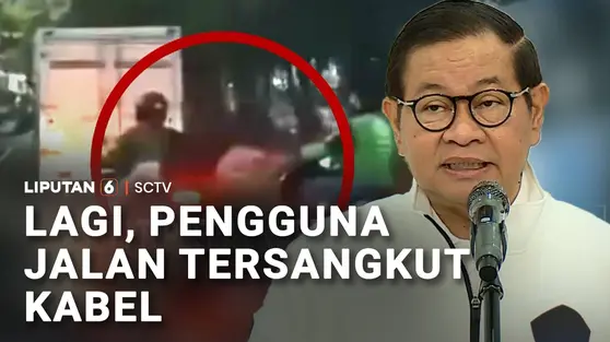 Lagi, Pengguna Jalan Tersangkut Kabel