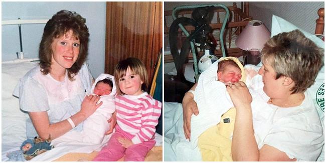 Sophie (kiri) dan David (kanan) lahir di hari dan rumah sakit yang sama, hanya beda 90 menit. | Foto: copyright dailymail.co.uk