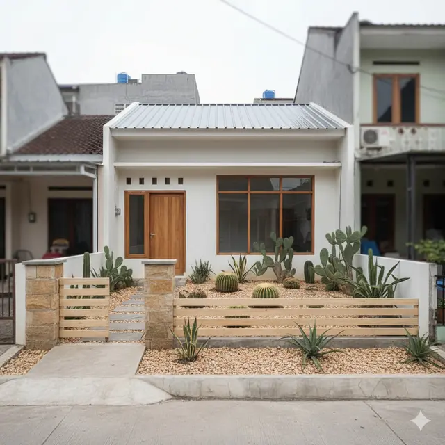 Rumah Tropis dengan Taman Kering