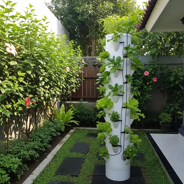 9 Ide Tower Garden dari Pipa PVC dan Botol Plastik, Berkebun Praktis