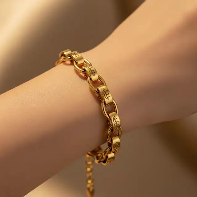 9 Gelang Emas Rantai Arab 24 Karat Nilai Jual Tinggi, Cocok untuk Investasi
