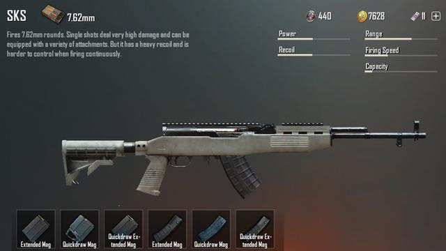 Senjata SKS di PUBG Mobile. (PUBG)