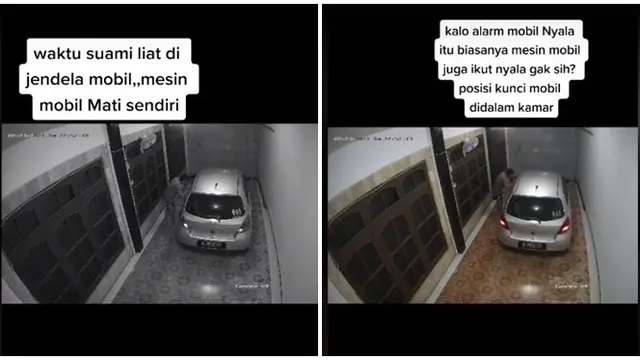 Alarm Mobil yang Lagi Parkir di Garasi Ini Nyala Sendiri, Videonya Bikin Merinding