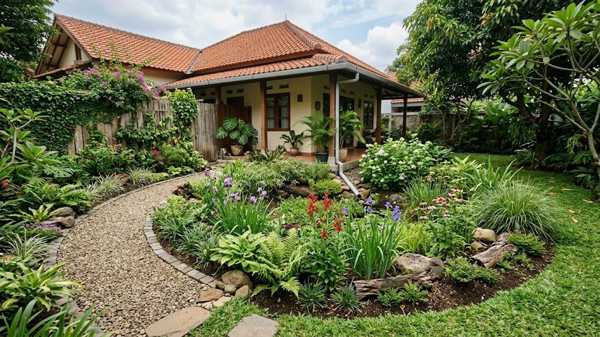 7 Ide Rain Garden di Sudut Pekarangan agar Lebih Asri dan Fungsional