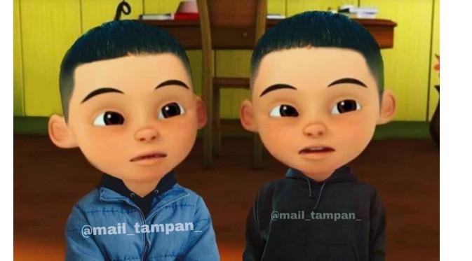 6 Editan Foto Upin Dan Ipin Jadi Oppa Korea Ini Bikin Geleng Kepala Hot Liputan6 Com