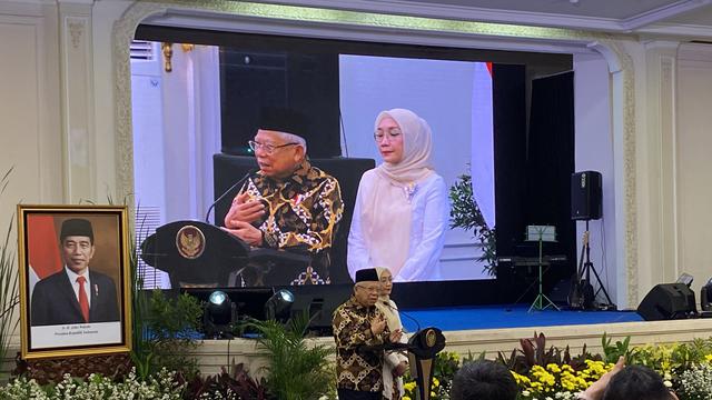 Wakil Presiden (Wapres) Ma'ruf Amin menggelar acara perpisahan