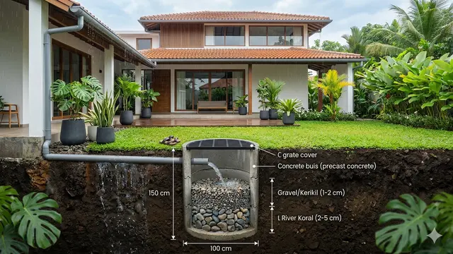 Ide Sumur Resapan untuk Halaman Rumah Kecil. Gemini