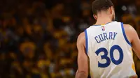 Pemain Golden State Warriors Stephen Curry saat melawan San Antonio Spurs (Twitter Golden State Warriors)