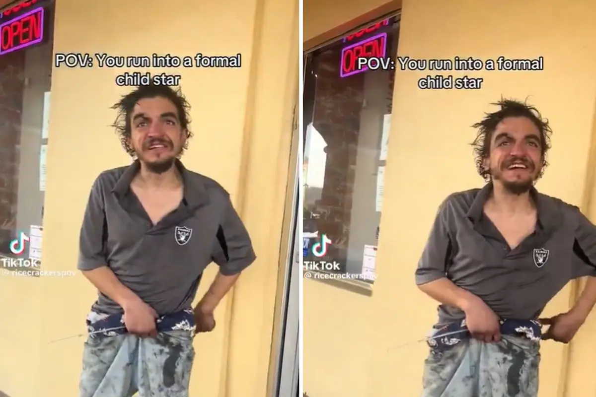 Mantan aktor cilik Tylor Chase jadi gelandangan. (TikTok ricecrackerspov via X)