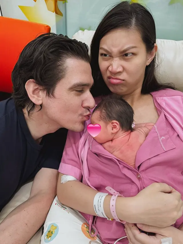 Potret Patricia Gouw Lahirkan Anak Pertama di Thailand, Didampingi Suami Bule