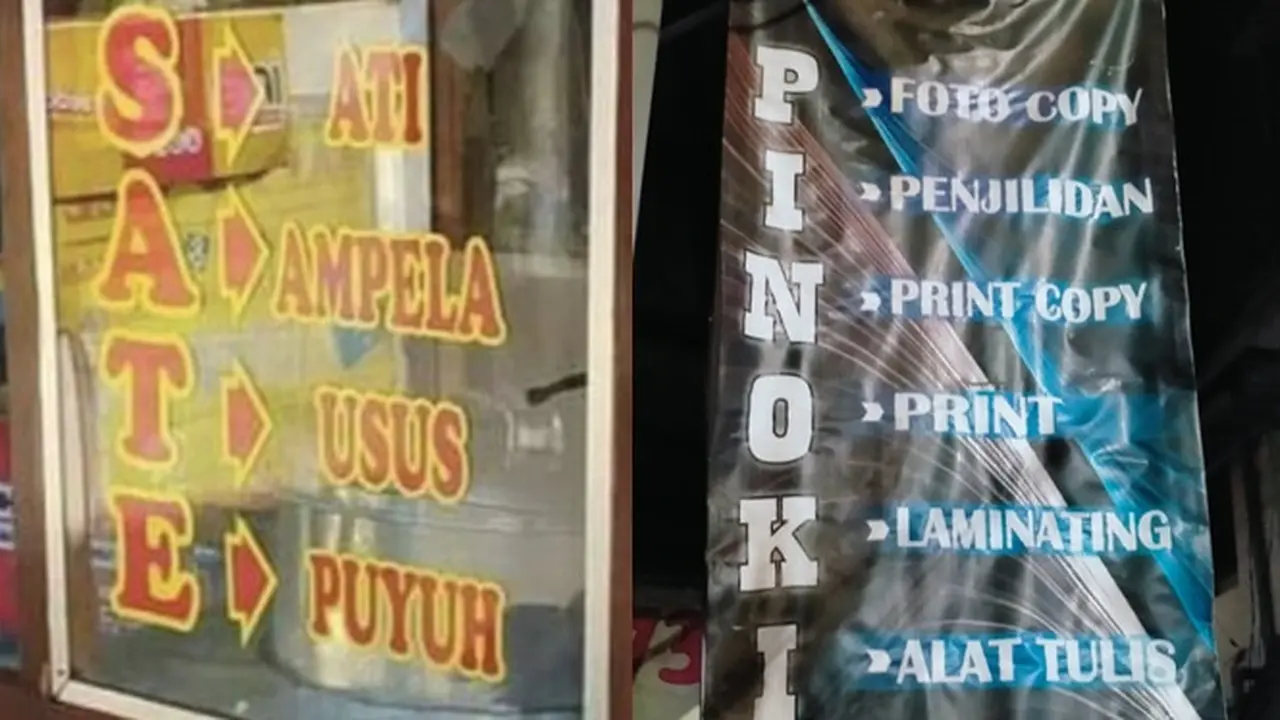6 Trik Marketing Pakai Singkatan di Warung Ini Bikin Geregetan, Kocak